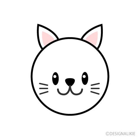 simple cat face clipart.
